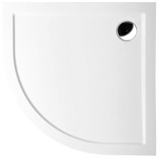 SERA sprchová vanička z liateho mramoru, štvrťkruh 100x100x4cm, R550, biela 62111