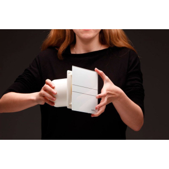 E-120 GTH kúpeľňový ventilátor axiálny s automatom, 6W/11W, potrubie 120mm, biela 00901200