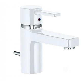 KLUDI ZENTA WHITE 382509175 umývadlová batéria biela/chróm s výpustou