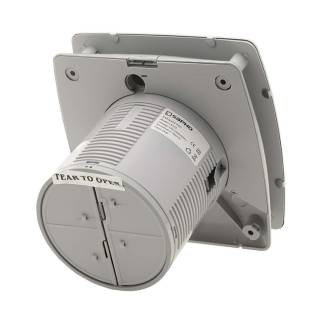LEX kúpeľňový ventilátor axiálny s časovačom, 15W, potrubie 100mm, nerez LX104