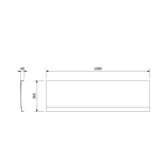 DEEP PLAIN NIKA panel 100x36cm 84825