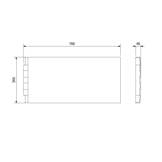 DEEP PLAIN bočný panel 75x36cm 89746