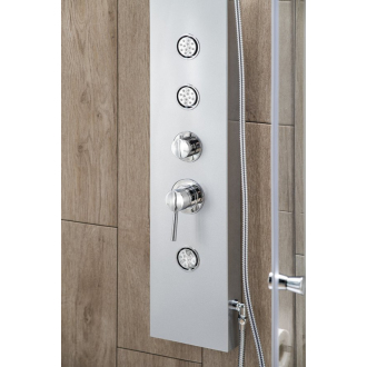 TUSA sprchový panel, výška 1400mm, hliník SL680
