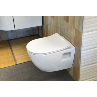 EDITA WC sedátko SLIM Soft Close, duroplast, biela 1703-458