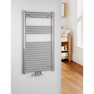 ALYA vykurovacie teleso rovné 600x1118 mm, stredové pripojenie, 364W, chróm 1145-10