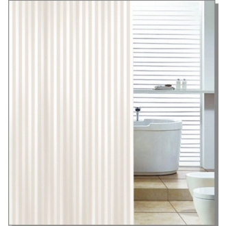 Sprchový záves 180x200cm, polyester, béžová ZP003