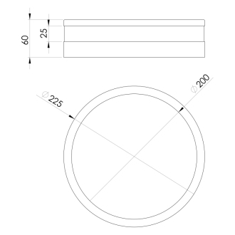 PALERMO stropné svietidlo priemer 225mm, LED, 11W, 230V 94998