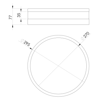 PALERMO stropné svietidlo priemer 295mm, LED, 24W, 230V 94999