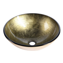 FIANNA sklenené umývadlo priemer 42 cm, bronz 2501-21