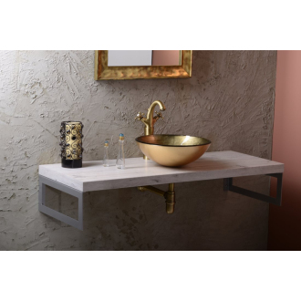 FIANNA sklenené umývadlo priemer 42 cm, bronz 2501-21