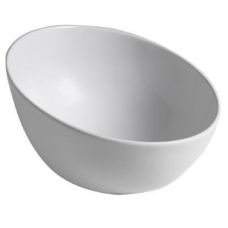 DOME OBLIQUO keramické umývadlo 44,5x26,5(11,5)x44,5 cm, na dosku, bez prepadu WH031