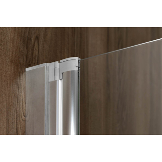 RIONI pneumatická vaňová zástena 710 mm, strieborný rám, číre sklo 72915