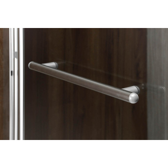 RIONI pneumatická vaňová zástena 710 mm, strieborný rám, číre sklo 72915