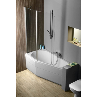 TIGRA L asymetrická vaňa 150x75x46cm, biela 72928