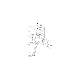KLUDI PURE&amp;EASY umývadlová batéria bez výpustu 370280565 chróm