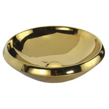 MINIMAL umývadlo na dosku okrúhle priemer 45x13,5 cm, zlatá (MN045.00010) MN045-AK00