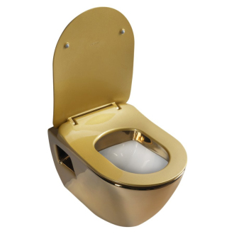 PAULA WC sedátko, Slim soft close, duroplast, zlatá (KC4080.A0) KC0903