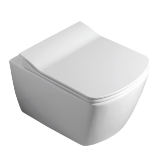 GLANC WC sedátko, Slim soft close, duroplast, biela GC5030