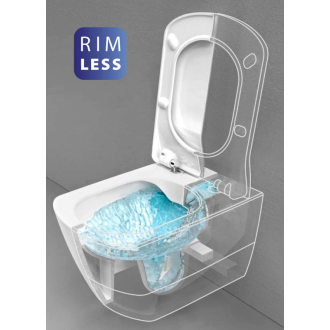 GLANC WC závesné rimless, 37x51,5 cm GC321