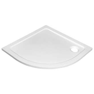 TECMI sprchová vanička z liateho mramoru, štvrťkruh 90x90x3 cm, R55 PQ559