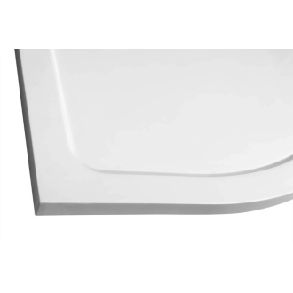 TECMI sprchová vanička z liateho mramoru, štvrťkruh 90x90x3 cm, R55 PQ559