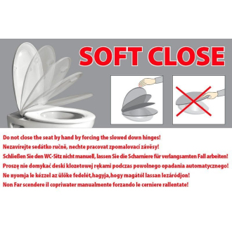 NOLITA WC sedátko SLIM Soft Close, duroplast, biela 539101