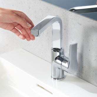 KLUDI ZENTA SL 480270565 umývadlová batéria s bočným ovládaním, s výpustou