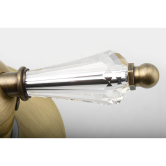 KIRKÉ CRYSTAL podomietková sprchová batéria, 1 výstup, páčka kryštál, bronz KI41KB