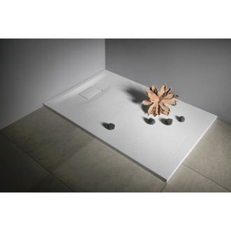 ACORA vanička z liateho mramoru, obdĺžnik 120x90x3, 5cm, biela, dekor kameň AC005