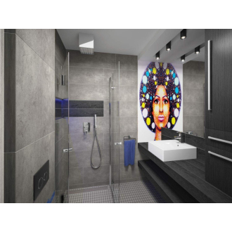 Deante KERRIA KTK_041P Sprchovací kút 90x90, chróm-číra
