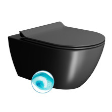 PURA WC závesné, splachovanie SWIRLFLUSH, 55x36 cm, čierna dual-mat 881526