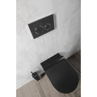 PURA WC závesné, splachovanie SWIRLFLUSH, 55x36 cm, čierna dual-mat 881526