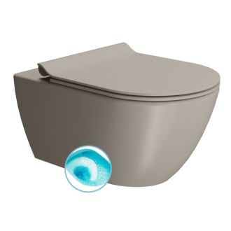 PURA WC závesné, splachovanie SWIRLFLUSH, 55x36 cm, tortora dual-mat 881505