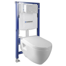 WC SADA závesné WC NERA s podomietkovou nádržkou GEBERIT do sadrokartónu WC-SADA-16