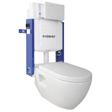 WC SADA závesné WC NERA s podomietkovou nádržkou GEBERIT na zamurovanie WC-SADA-17