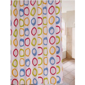 Sprchový záves 180x200cm, polyester, kruhy ZV026