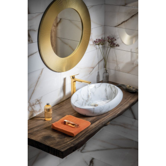 DALMA keramické umývadlo 68x44x16, 5 cm, carrara MM317