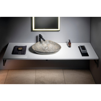 DALMA keramické umývadlo 58,5x39x14 cm, grigio MM213