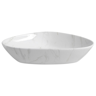 DALMA keramické umývadlo 58,5x39x14 cm, carrara MM217