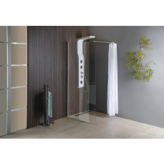 WALK-IN zástena jednodielna na inštaláciu na stenu, 800x1900 mm, sklo číre WI081