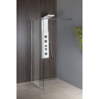 WALK-IN zástena jednodielna na inštaláciu na stenu, 800x1900 mm, sklo číre WI081