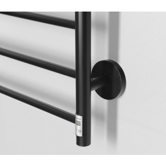REDONDO Elektrický sušiak uterákov s časovačom, okrúhly, 500x900 mm, 75 W, čierna mat ER220BT