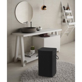 TATAMI kôš na bielizeň 35,5x63x35,5cm, čierna TA3814