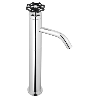 INDUSTRY stojanková umývadlová batéria vysoká bez výpuste, výška 332 mm, chróm / čierna