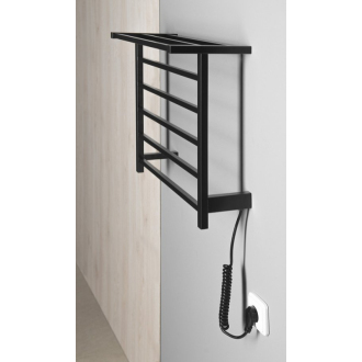 ELZOR elektrický sušiak uterákov 500x470mm, 50W, čierna mat EB510