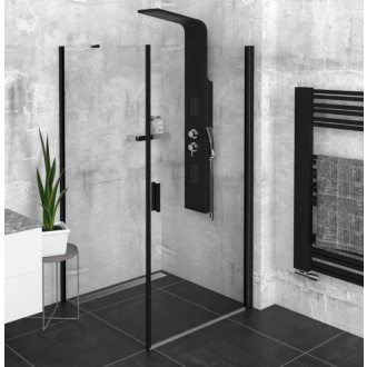 Zoom Line Black štvorcový sprchovací kút 800x800mm L/P variant ZL1280BZL3280B