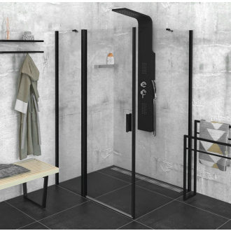 Zoom Line Black obdĺžnikový sprchovací kút 1400x800mm L/P variant ZL1314BZL3280B