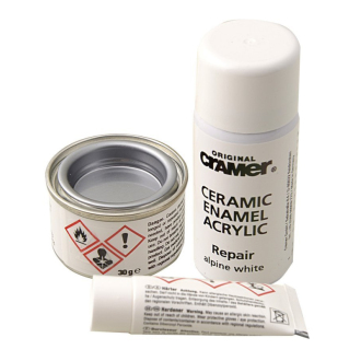 REPAIR KIT opravná sada - keramika, smalt a akryl, biela CA-16080