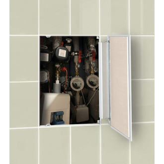 ZARZ revízne dvierka pod obklady 60x60 cm, otváranie click-clack, pozink oceľ ZV165