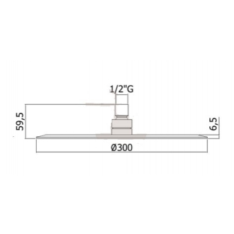 OPTIMA hlavová sprcha guľatá, ? 30 cm OPB008
